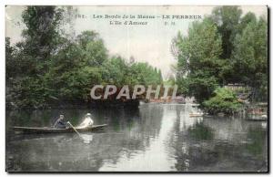 Old Postcard Nogent Bords de Marne L & # 39ile d & # 39amour