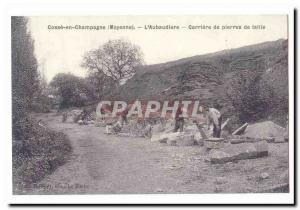 Pod Champagne Postcard Old L & # 39aubaudiere Carriere hewn stone (reproduction)