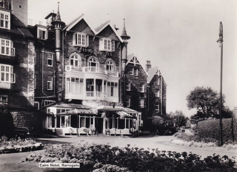 Cairn Hotel Harrogate 1950s Real Photo Trust Houses Advertising Postcard