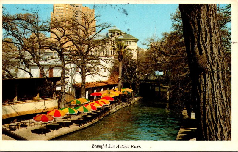 Texas San Antonia View Along San Antonio River 1981