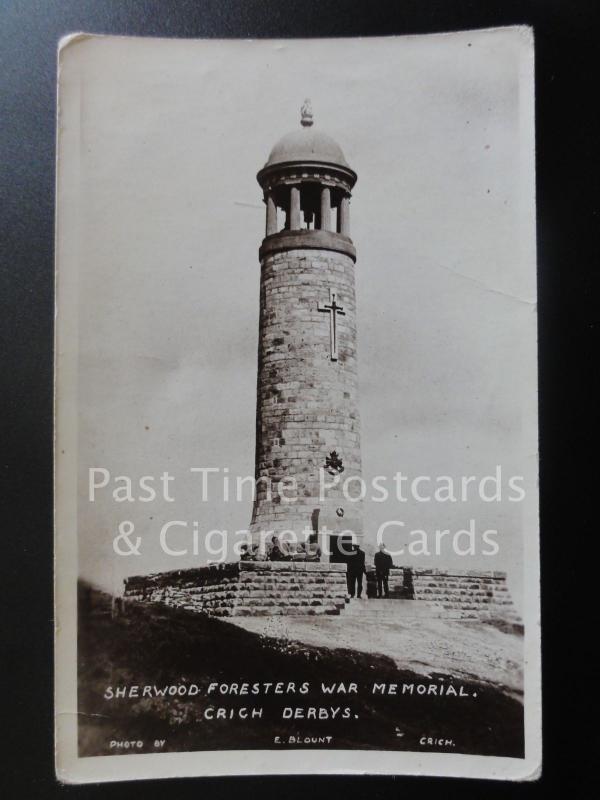 Derbyshire: Crich, Sherwood Foresters War Memorial RP - Pub by E Blount, Crich