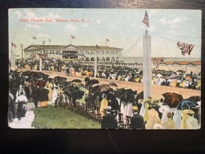 Vintage Postcard 1909 Baby Parade Day Asbury Park New Jersey