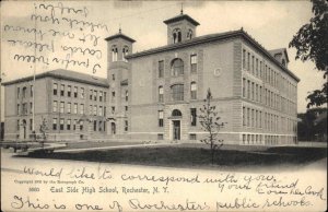 Rochester New York NY East Side High School 1900s-20s Vintage Postcard