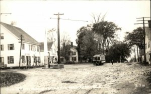 Hampden ME Bangor Railway Trolley c1910 Real Photo 1950s Reissue RPPC PC