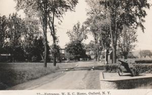 RPPC Entrance W.R.C. Home - Oxford NY, New York - Women's Relief Corps