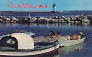Light House and Docks - Grand Marais MN, Minnesota