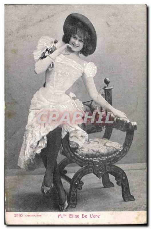 Old Postcard Miss Elise de Vere