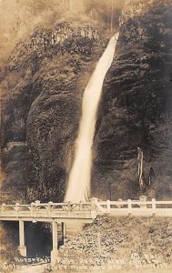 Horsetail Falls real photo - Columbia River Highway, Oregon OR  