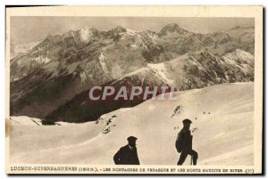 Old Postcard Luchon Superbagneres The Venasque Mountains and the Cursed Mount...