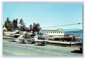 General View At Weirs NH, Showing Irwin's Winnipesaukee Gardens Cars Postcard 