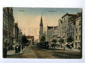 192468 POLAND DANZIG Gdansk Long Market Vintage postcard