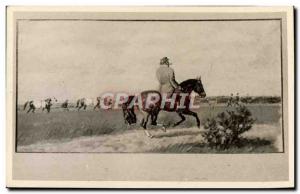 Old Postcard Horse Equestrian