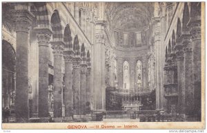 II Duomo- Interno, Genova (Liguria), Italy, 1900-1910s