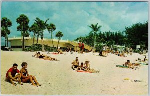Manatee County Public Beach Anna Maria Island Florida Vintage 1970 Postcard H76