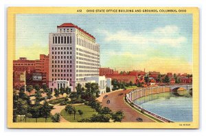 Ohio State Office Buildings & Grounds Columbus Ohio Postcard