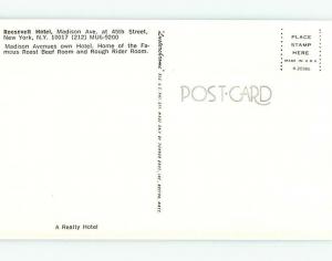 Unused Pre-1980 ROOSEVELT HOTEL Manhattan New York NY Q5562-16