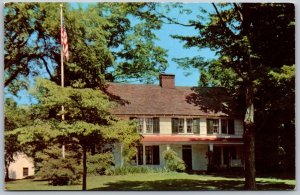 Postcard Greenwich Connecticut CT Putnam Cottage Trees 1950s Chrome