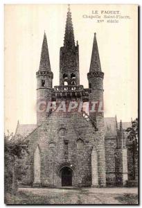 Postcard The Old Faouet Chapelle Saint Fiacre fifteenth century