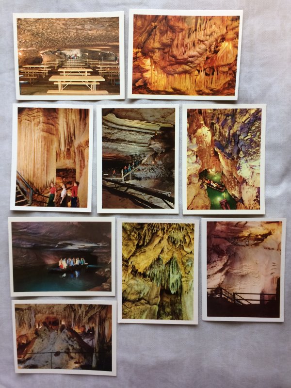 Set 8 Vtg Color Photo Souvenir Cards from Mammoth Cave, KY - Robert Scott Photos