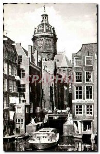 Old Postcard Netherlands Amsterdam