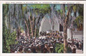 Florida St Petersburg Daily Band Concert In Williams Park