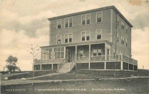 Boyle 1910 Rutland Massachusetts Wachusett Cottage Wohlbruck postcard 2304