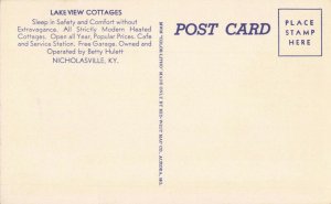 Postcard Lake View Cottages Nicholasville Kentucky