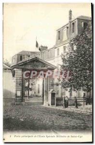 Postcard Old Main Gate of the Ecole Speciale Militaire de Saint Cyr Militaria