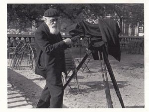 Luxembourg Tripod Camera in Garden Party AWARD Photographer Photo Postcard