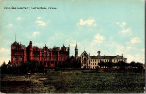 View of the Ursuline Convent, Galveston Texas c1912 Vintage Postcard R06