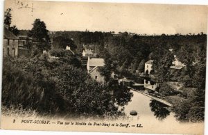 CPA PONT-SCORFF - Vue sur le Moulin du Pont - Neuf et le Scorff (209859)