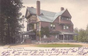 Psi Upsilon Fraternity Lodge Cornell Ithaca NY pm 1908 UDB  
