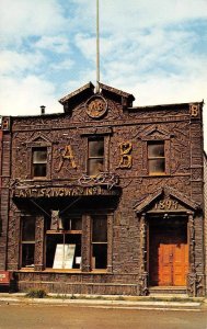 Skagway, AK Alaska  ARTIC BROTHERHOOD HALL~Facade Of Local Driftwood  Postcard