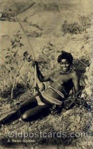 A Swazi Maiden African Nude Unused 