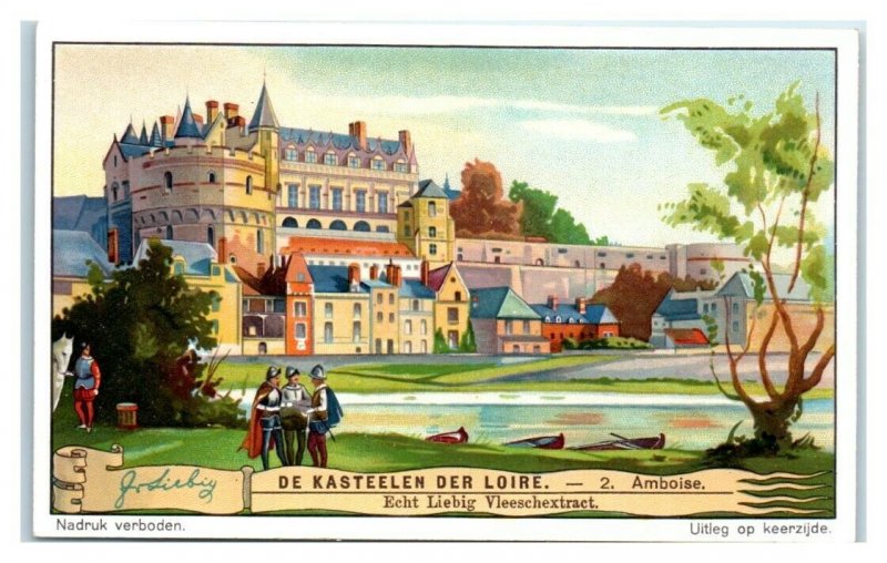 Amboise, Castles of the Loire, Liebig Belgian Trade Card *VT32E