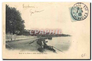 Old Postcard Edge of the Seine and Oise Seine Athis