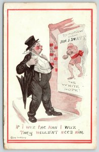 Glory Days Comic~If I Wuz the Man I Wuz: Wouldn't Need White Hope Boxer~Drunk