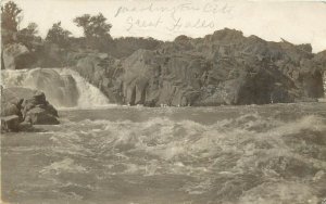 c1907 RPPC Postcard; Great Falls of the Potomac near Washington DC, Posted