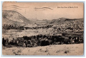 1946 Aerial View Berlin New Hampshire NH Vintage Posted Postcard 