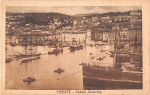 C1039 Italy Trieste Veduta Generala ship bateaux