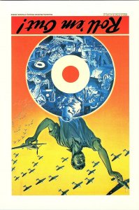 WWII Aviation Poster Postcard “Roll ’em Out!” Hawker Hurricane Factory – Allen
