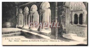 Postcard Ancient Arles Interieur du Cloitre St Trophime Galleries of XII century