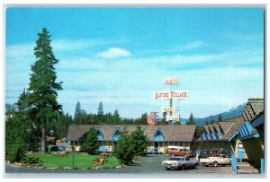 c1950's Alpine Village Motel Truckee California CA Vintage Unposted Postcard