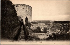 GISORS - LE CHATEAU - LA TOUR  - FRANCE - VINTAGE - postcard