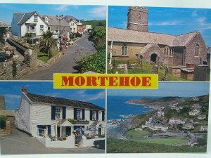 Mortehoe New Multiview Vintage Postcard The Chichester Arms Pub