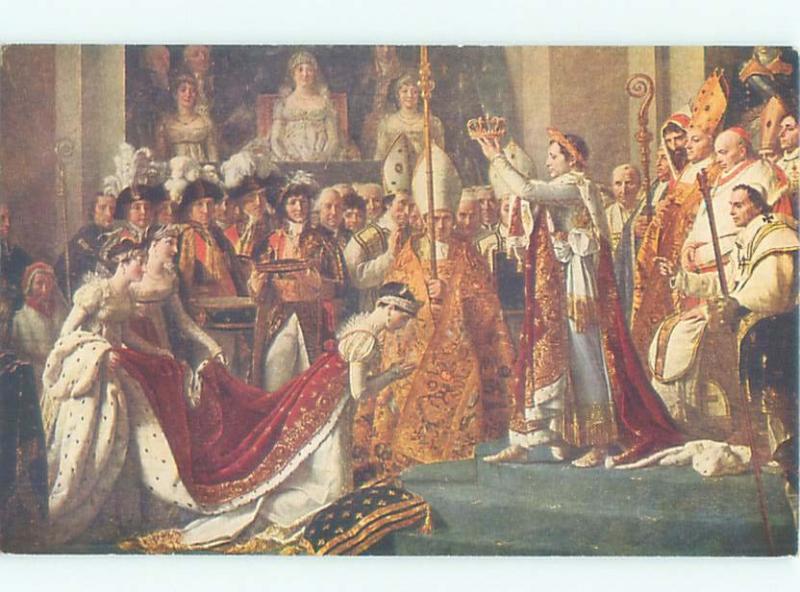 foreign Old Royalty NAPOLEON AT CORONATION CEREMONY FOR QUEEN OF FRANCE AC3635