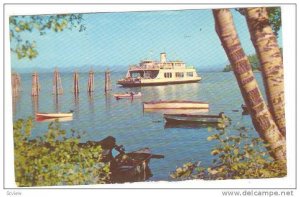 M. V. Adirondack- Ferry, Crossing In North America Between Burlington, Vt., &...
