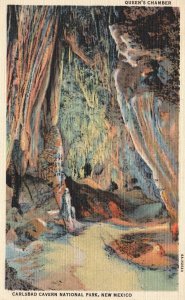 Vintage Postcard 1942 Queen's Chamber Carlsbad Cavern National Park New Mexico