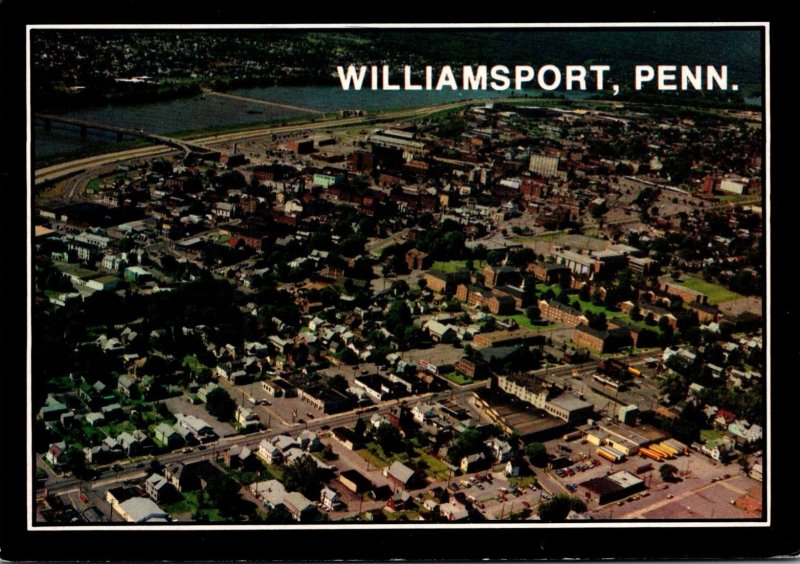 Pennsylvania Williamsport Aerial View 1986