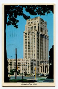 Postcard Atlanta City Hall Georgia Standard View Card